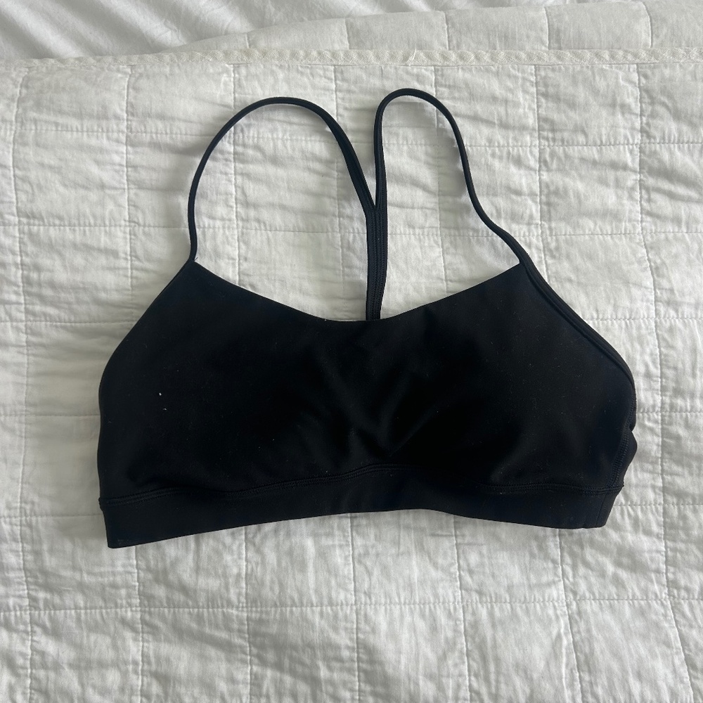 Black Lululemon Flow Y Bra